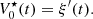 $$ {V}_0^{\star }(t)={\xi }^{\prime}(t). $$