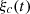 $ {\xi }_c(t)$