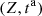 $ (Z,{t}^{\mathrm{a}})$