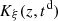 $ {K}_{\xi }(z,{t}^{\mathrm{d}})$