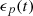 $ {\epsilon }_p(t)$