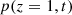$ p(z=1,t)$