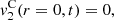 $$ {v}_2^{\mathrm{C}}(r=0,t)=0, $$