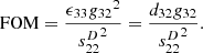 $$ \mathrm{FOM}=\frac{{\epsilon }_{33}{{g}_{32}}^2}{{{s}_{22}^D}^2}=\frac{{d}_{32}{g}_{32}}{{{s}_{22}^D}^2}. $$