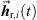 $ {\overrightarrow{{h}}}_{\mathrm{r},i}(t)$