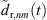 $ {\mathop{d}\limits^\tilde}_{\mathrm{r},{nm}}(t)$
