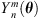 $ {Y}_n^m({\theta })$