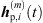 $ {{h}}_{\mathrm{p},i}^{(m)}(t)$