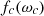 $ {f}_c({\omega }_c)$