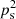 $ {p}_{\mathrm{s}}^2$