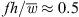 $ {fh}/\bar{w}$
