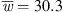 $$ \bar{w}=\frac{1}{10}\sum_{i=1}^{10} {w}_i. $$