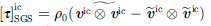 $ [{\tau }{]}_{\mathrm{SGS}}^{\mathrm{ic}}={\rho }_0(\stackrel{\tilde }{{{v}}^{\mathrm{ic}}\otimes {{v}}^{\mathrm{ic}}}-{\stackrel{\tilde }{{v}}}^{\mathrm{ic}}\otimes {\stackrel{\tilde }{{v}}}^{\mathrm{ic}})$