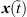 $ {x}(\mathop{t}\limits^\tilde)$