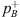 $ {p}_B^{+}$