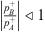 $ \left|\frac{{p}_B^{+}}{{p}_A^{+}}\right|\ll 1$