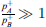 $ \frac{{p}_A^{+}}{{p}_B^{+}}\gg 1$