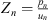 $ {Z}_n=\frac{{p}_n}{{u}_n}$