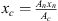 $ {x}_c=\frac{{A}_n{x}_n}{{A}_c}$