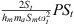 $ \frac{2{S}_t}{{h}_m{m}_a{S}_m{\omega }_t^2}P{S}_t$