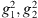 $ {g}_1^2,{g}_2^2$