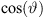 $ \mathrm{cos}(\vartheta )$