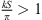 $ \frac{{kS}}{\pi }>1$