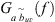 $ G_{{a\tilde{b}}_{uv}} (f) $