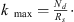 $$ \begin{aligned} k_{\text{ max}} = \frac{N_d}{R_s}\cdot \end{aligned} $$