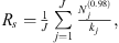 $$ \begin{aligned} R_s = \frac{1}{J}\sum _{j = 1}^J \frac{N_j^{(0.98)}}{k_j}, \end{aligned} $$
