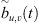 $ \tilde{b}_{u,v}(t) $