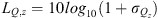 $$ \begin{aligned} L_{Q,z} = 10\log _{10}(1 + \sigma _{{Q_z}}) \end{aligned} $$