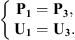 $$ \left\{\begin{array}{l}{\mathbf{P}}_{\mathbf{1}}={\mathbf{P}}_{\mathbf{3}},\\ {\mathbf{U}}_{\mathbf{1}}={\mathbf{U}}_{\mathbf{3}}.\end{array}\right. $$