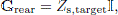 $$ \begin{aligned} \mathbf{G}_{\rm rear} = Z_{\mathrm{s,target}} \mathbf{I}, \end{aligned} $$