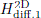 $ H^{\mathrm{2D}}_{\mathrm{diff.1}} $