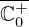 $ \overline {{\mathbb {C}}_0^+} $