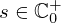 $ s\in {\mathbb {C}}_0^+ $