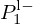 $ P_1^{\mathrm {l}-} $
