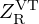 $ Z_{\mathrm {R}}^{\mathrm {VT}} $
