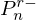 $ P_n^{r-} $