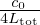 $ \frac {c_0}{4L_{\mathrm {tot}}} $
