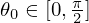 $ \theta _0\in [0,\frac {\pi }{2}] $