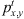 $ {p}_{x,y}^t$