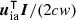 $\boldsymbol u_{\textrm {ia}}^\intercal \boldsymbol I/(2cw)$