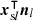 $\boldsymbol x_{{\textrm {s}}l}^\intercal \boldsymbol n_l$