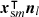 $\boldsymbol x_{{\textrm {s}}m}^\intercal \boldsymbol n_l$