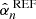 $ \hat{\alpha}_n^{\text{ REF}} $