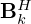 $ {{\mathbf {B}}}_k^H $