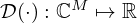 $ {\cal {{D}}}(\cdot ): {\mathbb {C}}^M \mapsto {\mathbb {R}} $