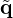 $ {\tilde {{{\mathbf {q}}}}} $